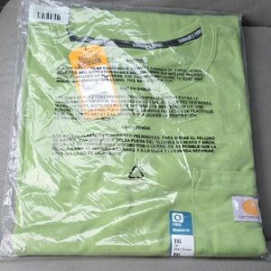 Carhartt Men's Lime Green Short Sleeve Tee